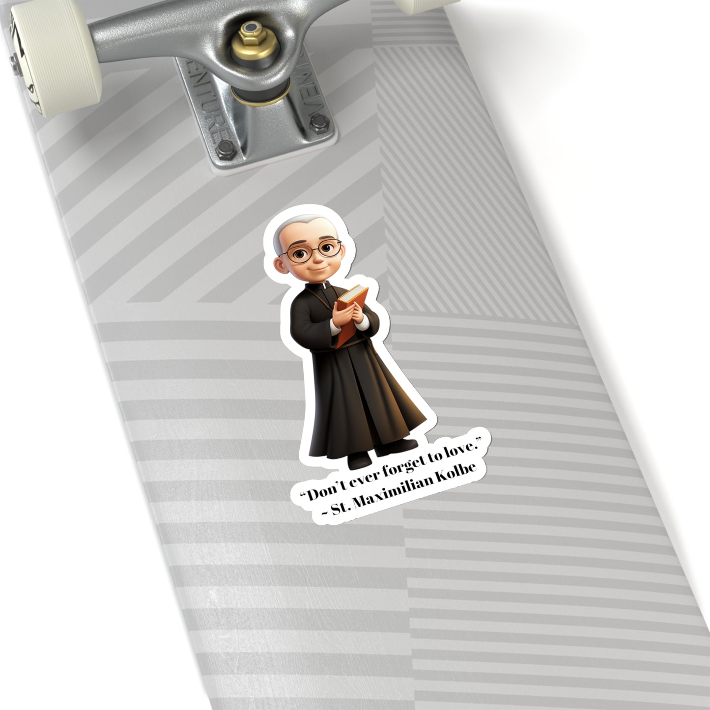 St. Maximilian Kolbe love quote, sticker