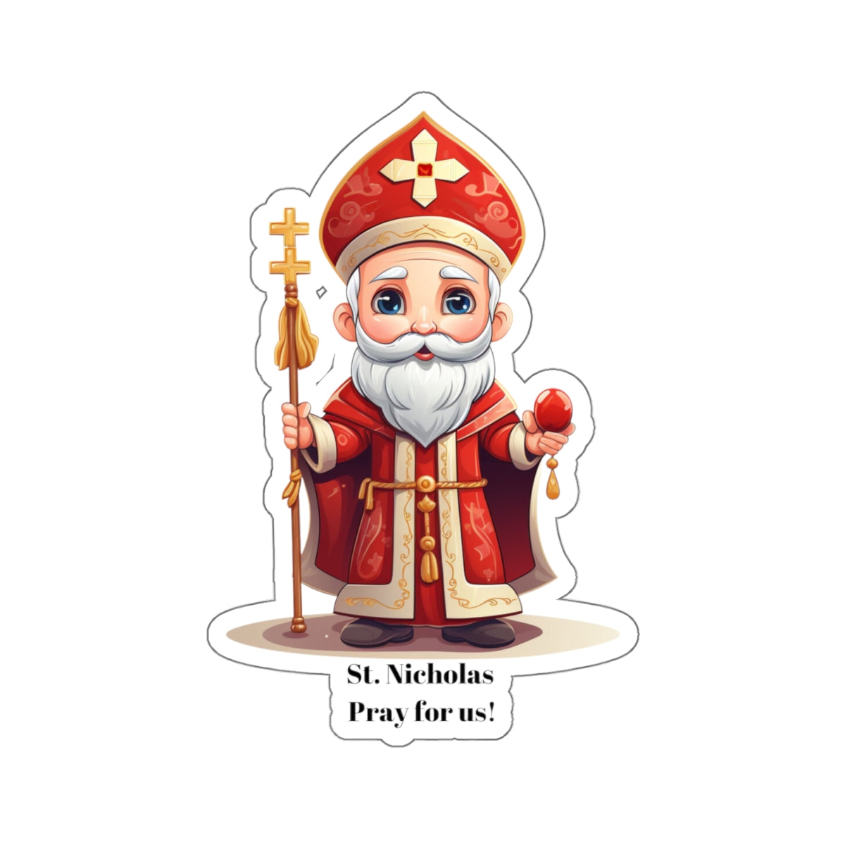 St. Nicholas Pray for us sticker