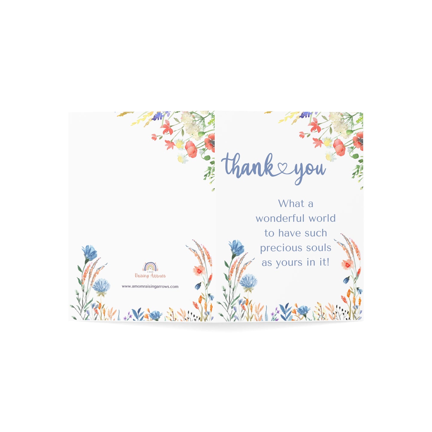 Thank you card floral