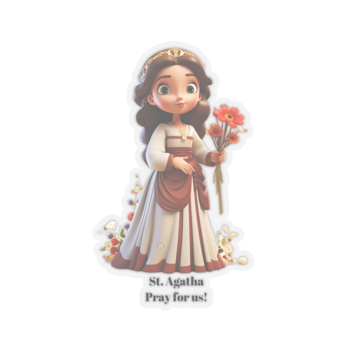 St. Agatha, Pray for us sticker