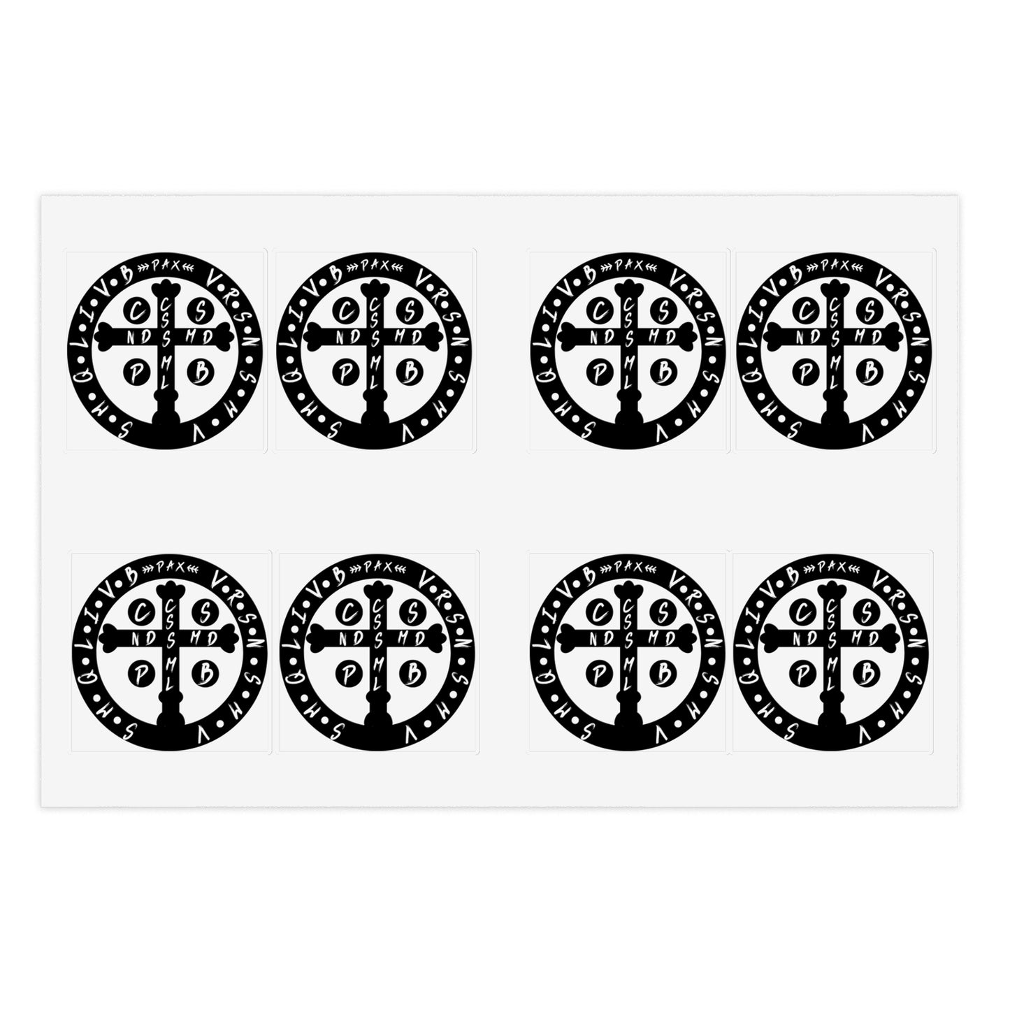 Saint Benedict Medal Sticker Sheets