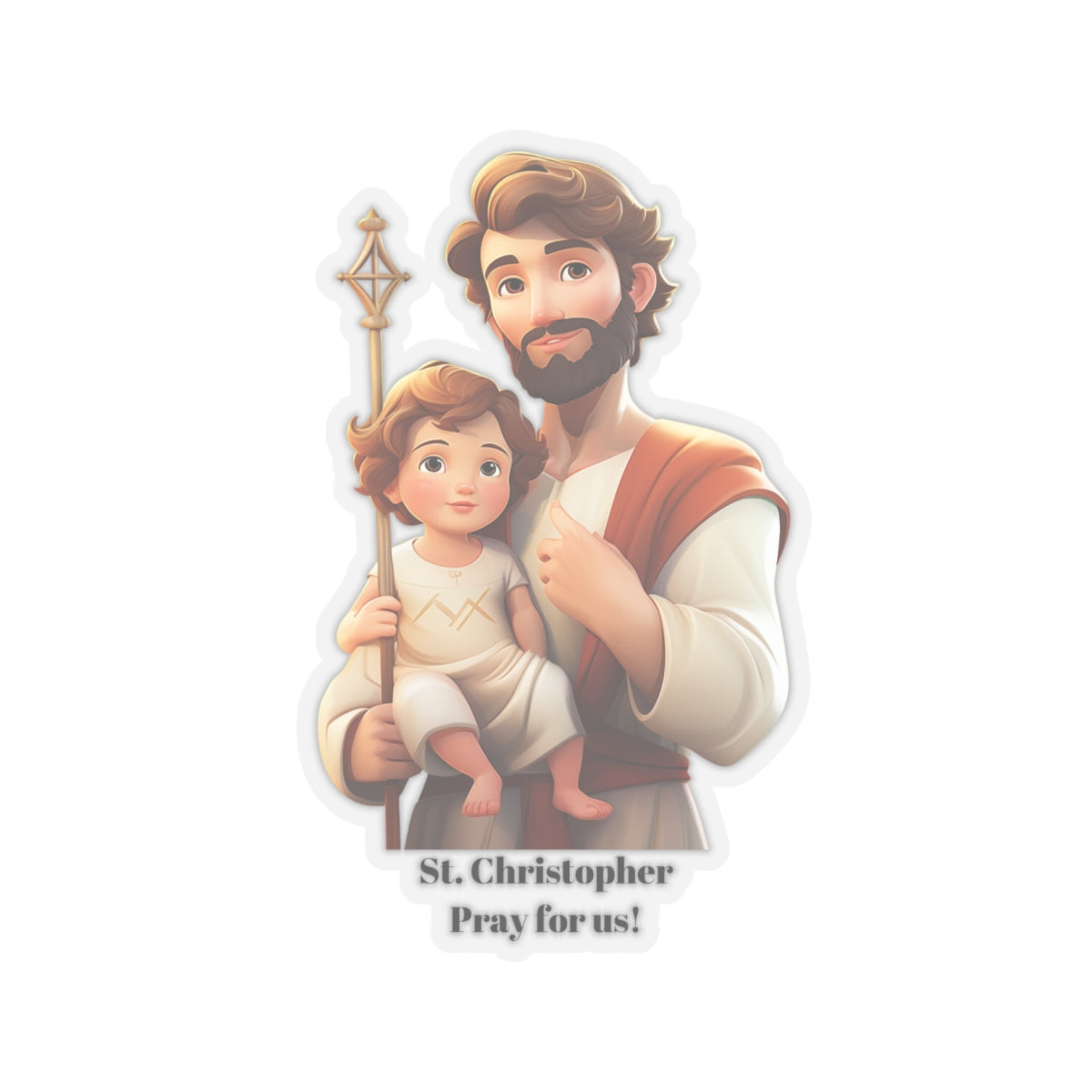 St. Christopher Pray for us sticker