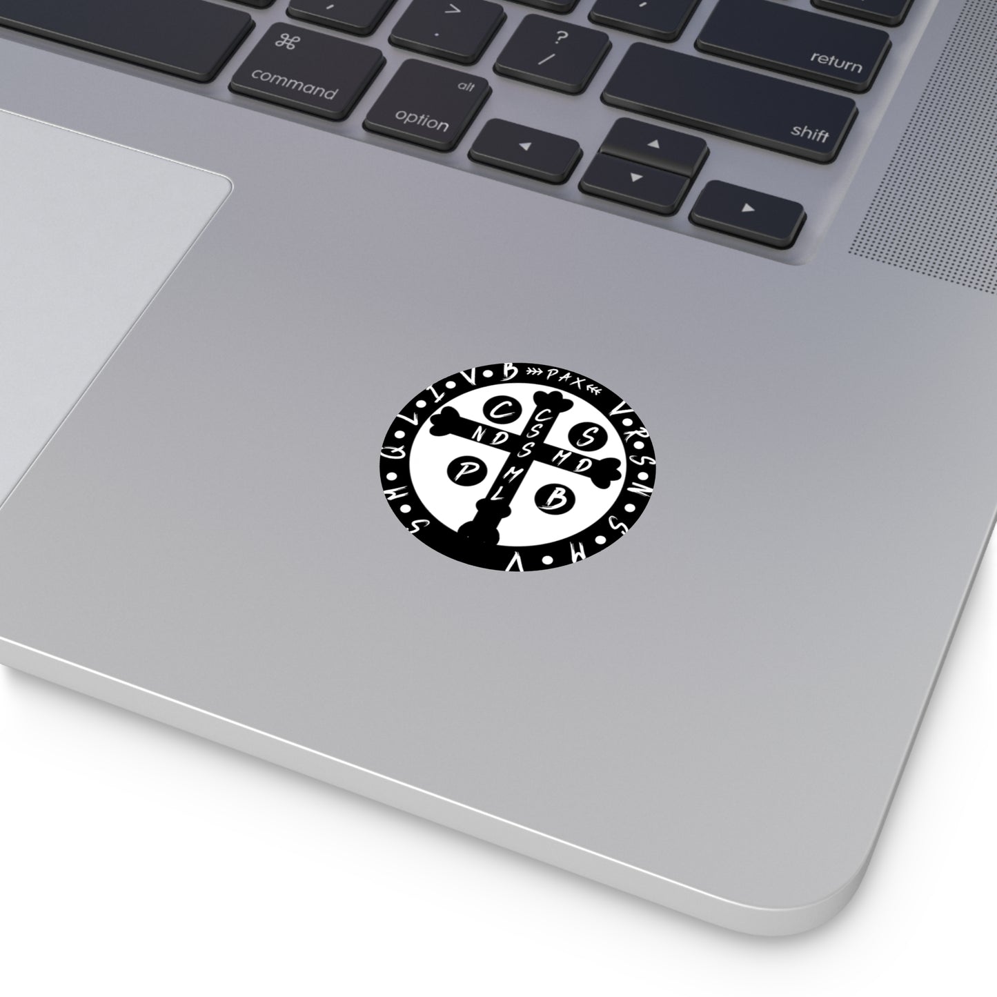 St. Benedict Medal, Round Vinyl Stickers