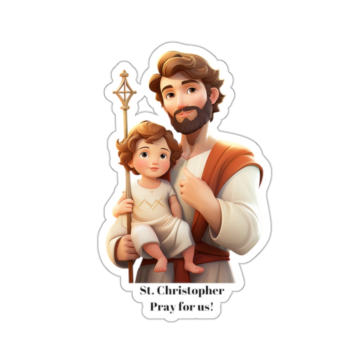 St. Christopher Pray for us sticker