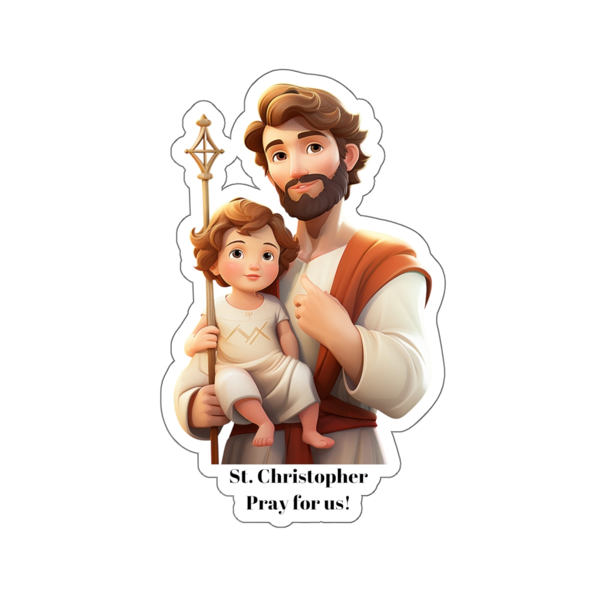 St. Christopher Pray for us sticker