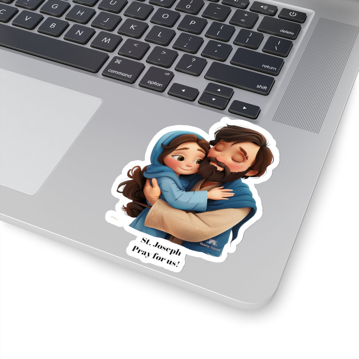 St. Joseph with Mary, Pray for us sticker