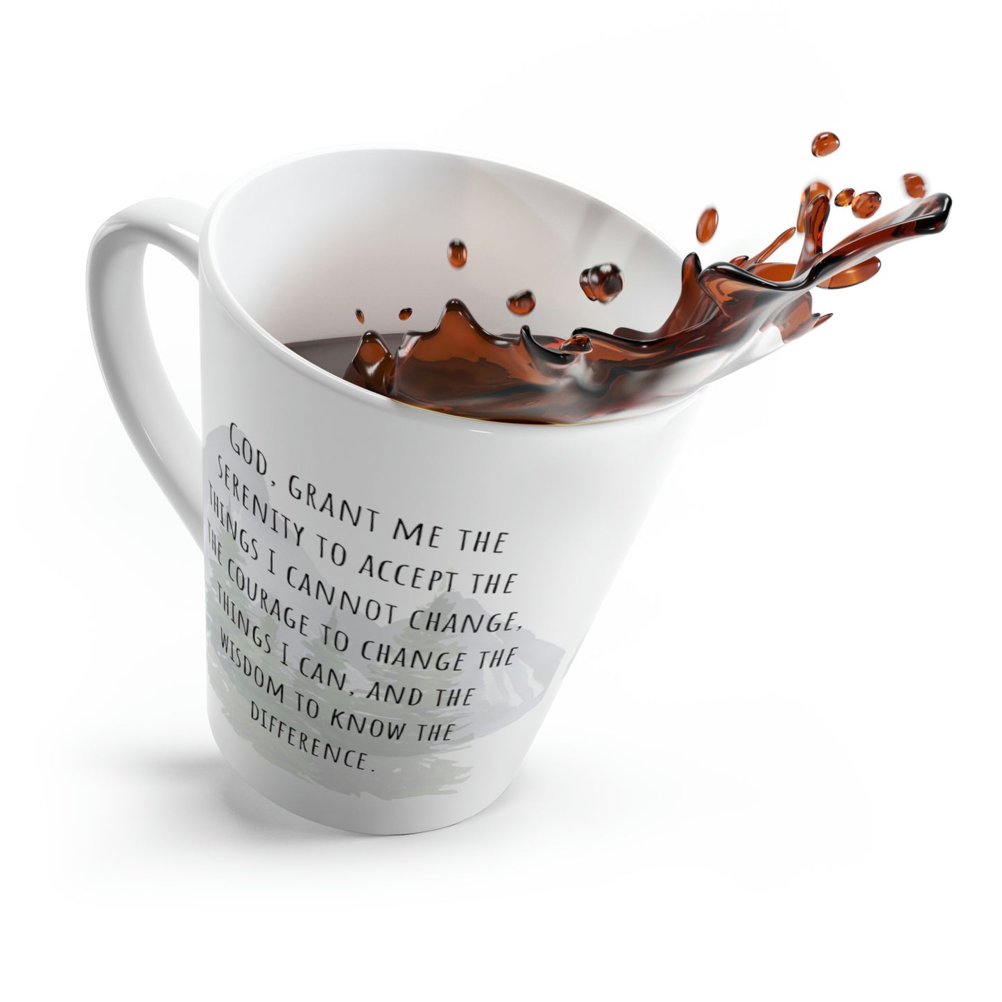 Serenity Prayer, latte mug