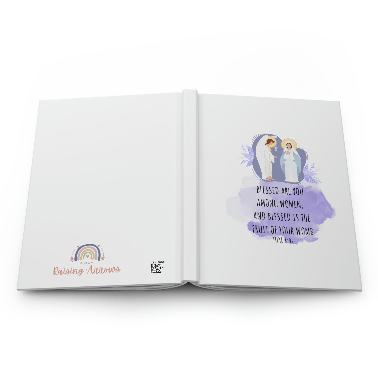 Angel Gabriel and Mary, Hardcover Journal Matte