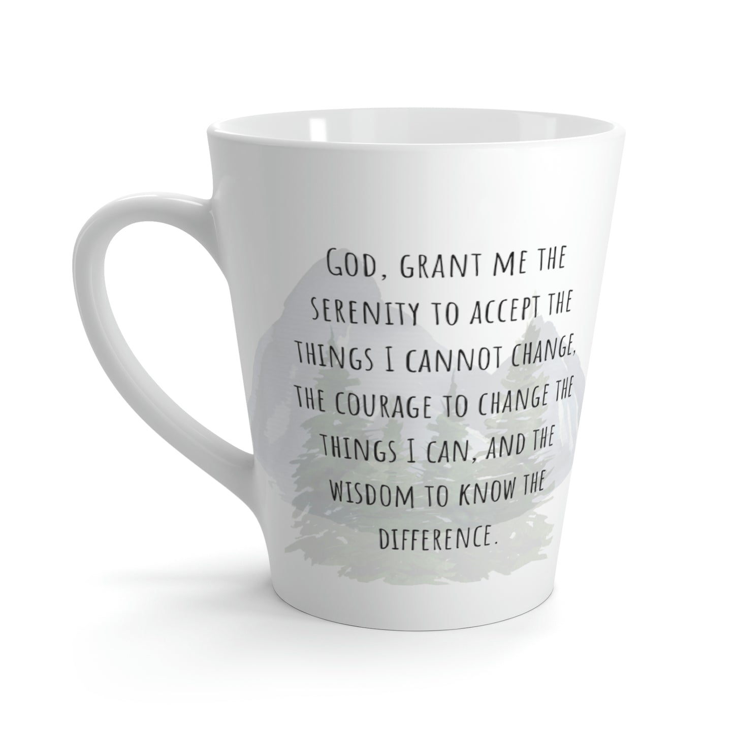 Serenity Prayer, latte mug