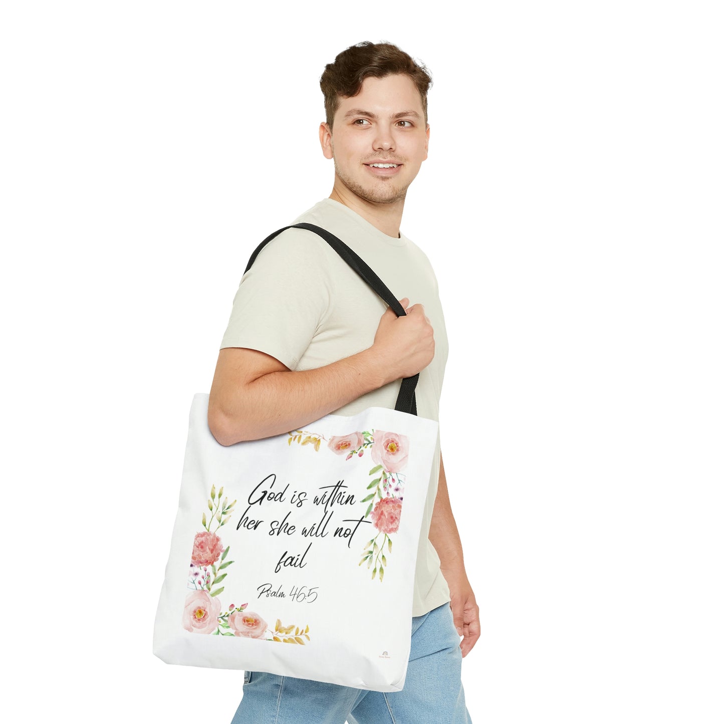 God is within her she will not fail-Tote Bag