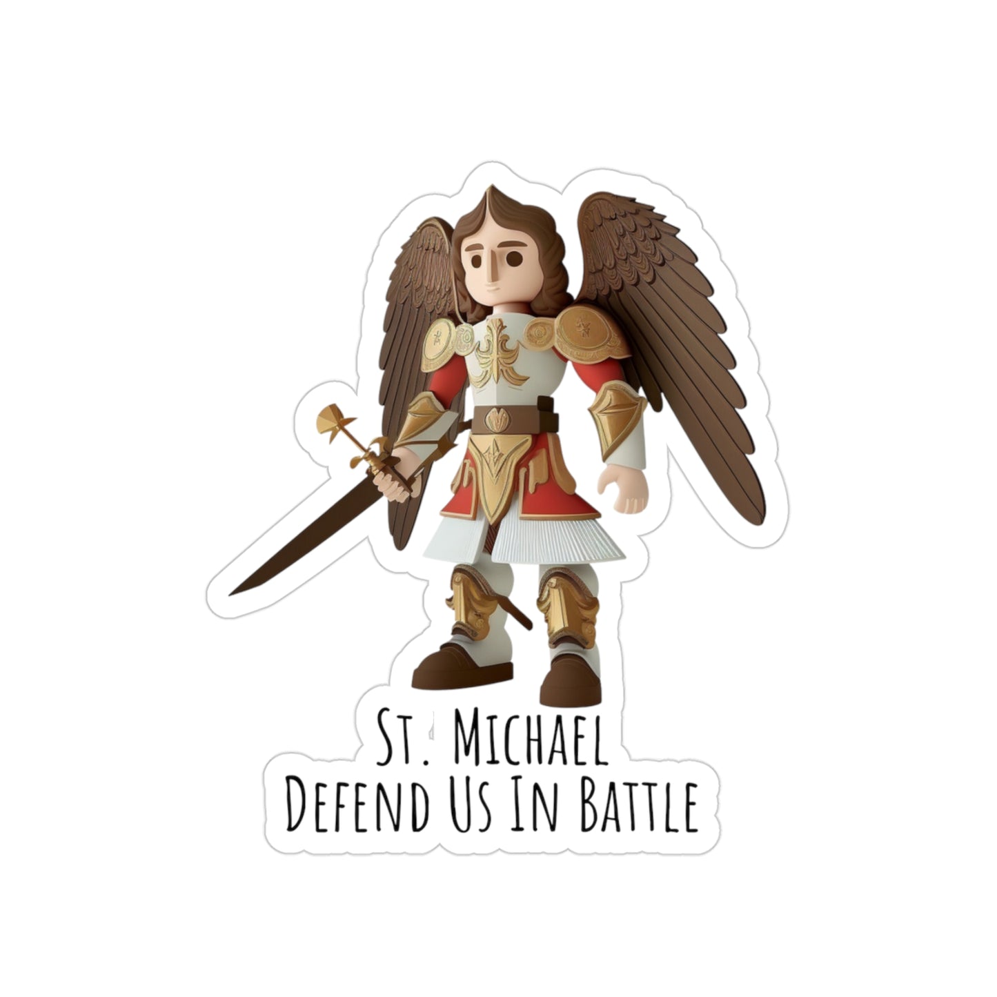 St Michael Defend Us in Battle, Sticker