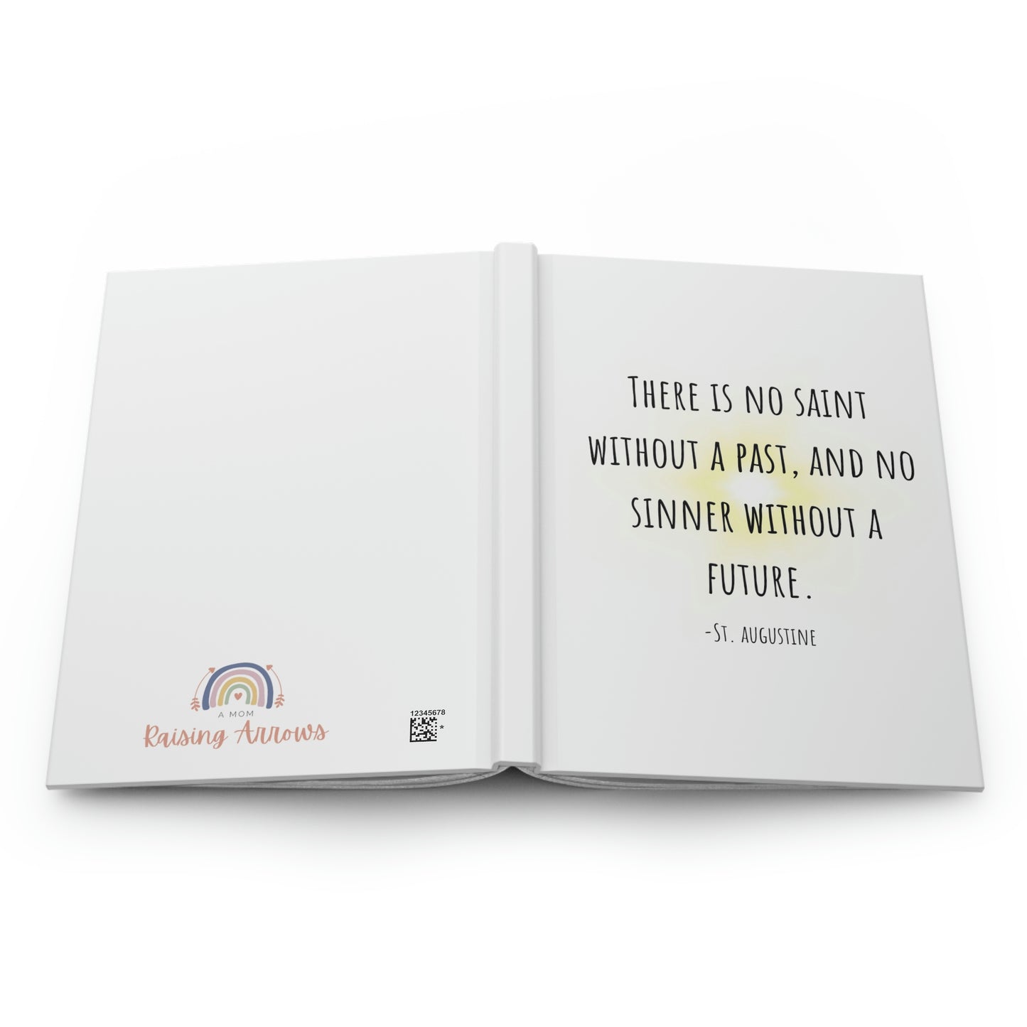 No saint w/o past no sinner w/o future, St. Augustine, Hardcover Journal Matte