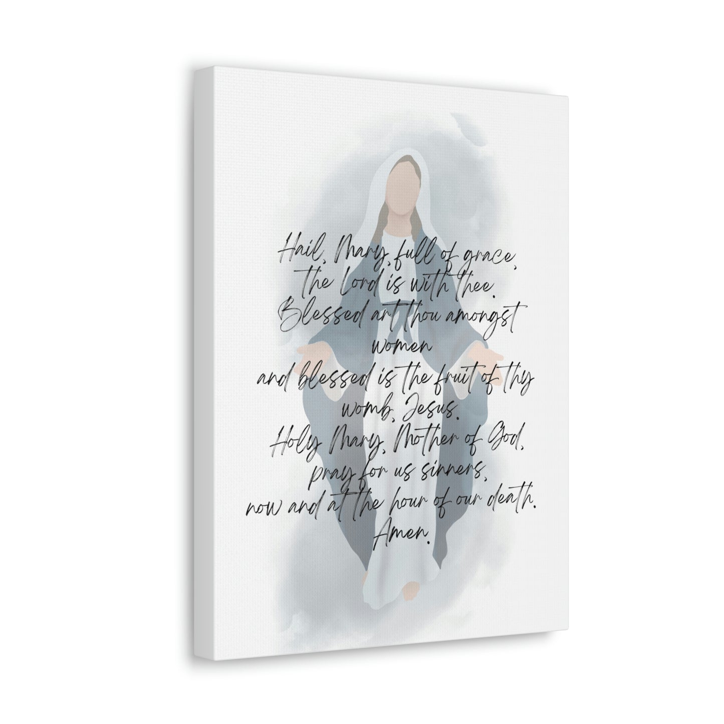 Hail Mary prayer wall art