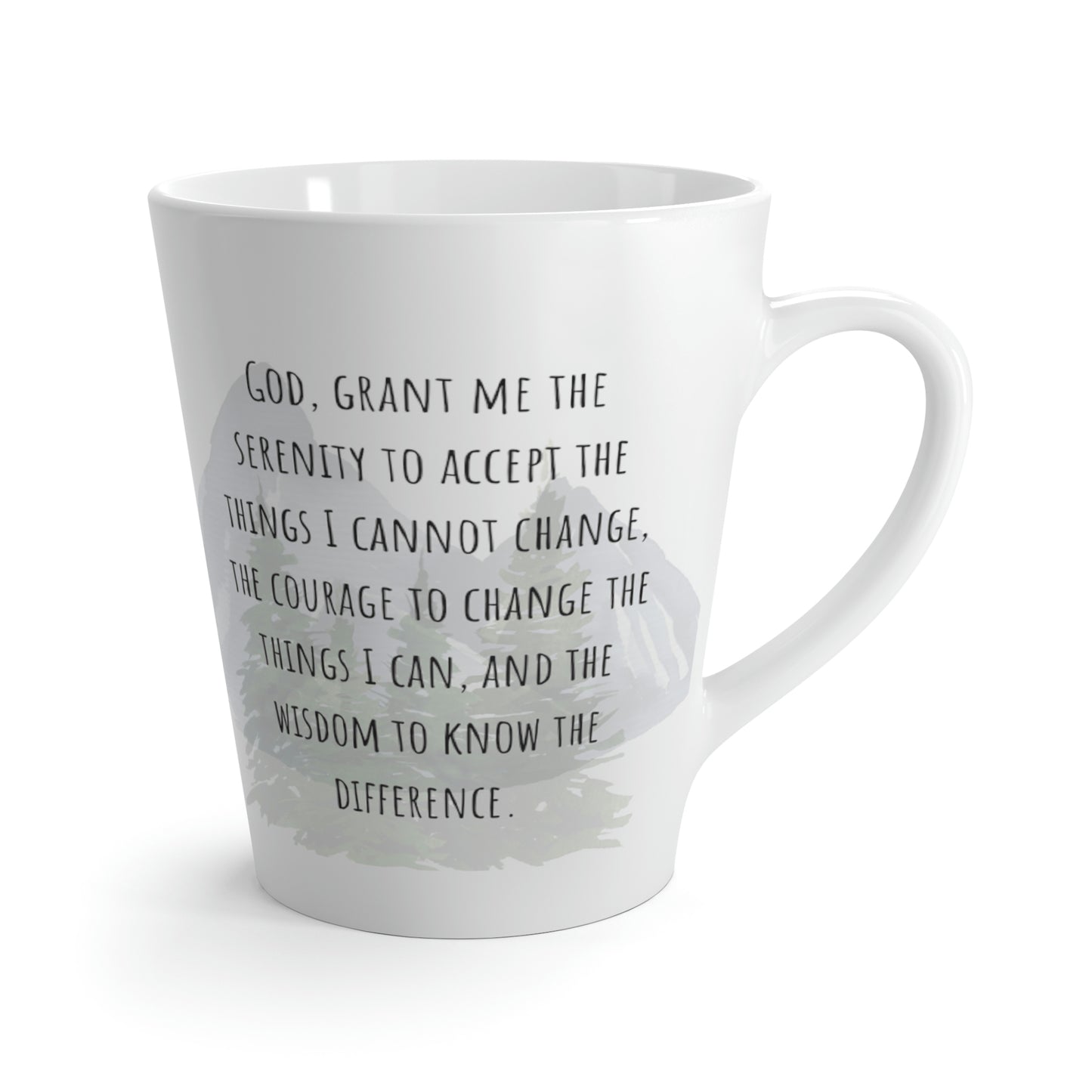 Serenity Prayer, latte mug