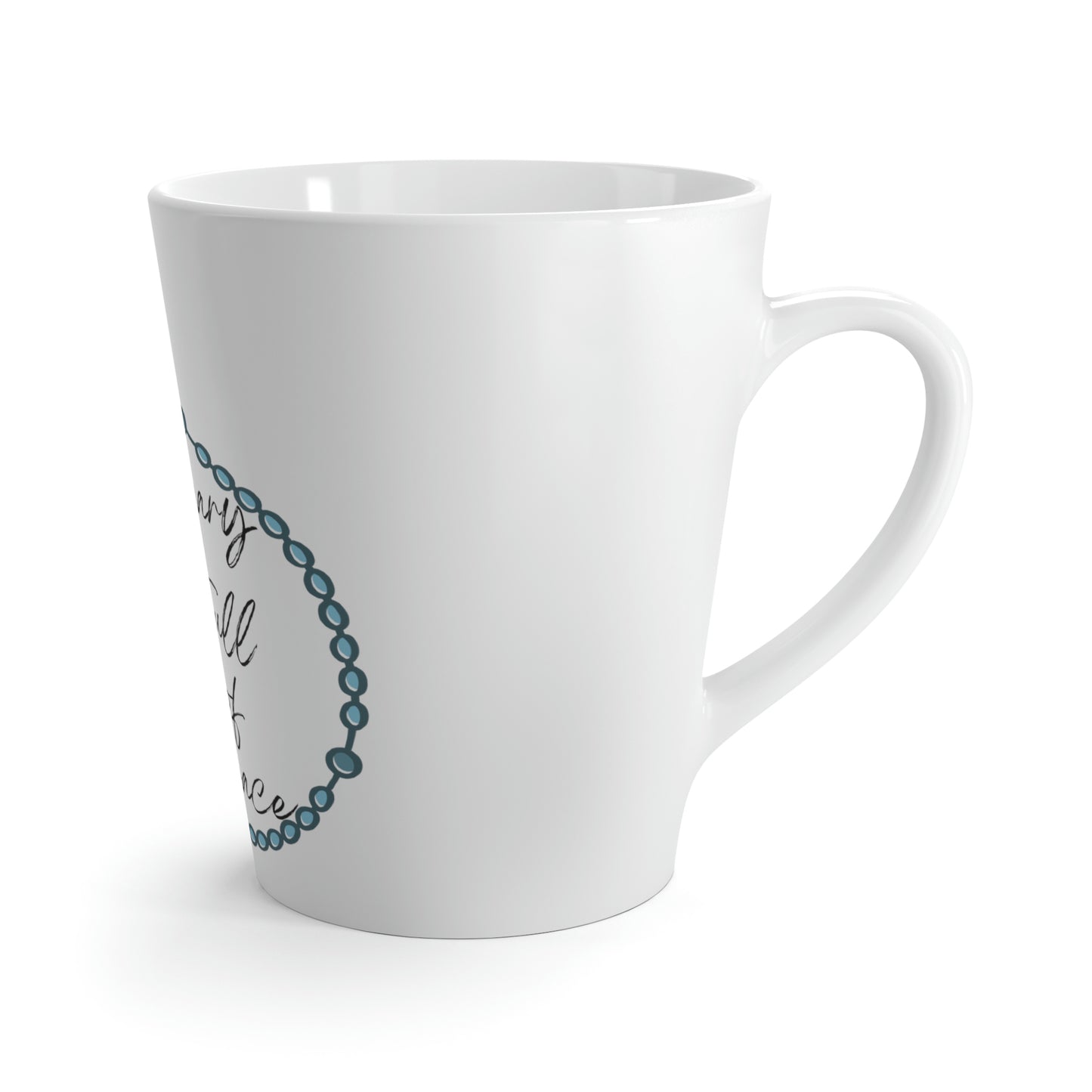 Hail Mary rosary, Latte Mug