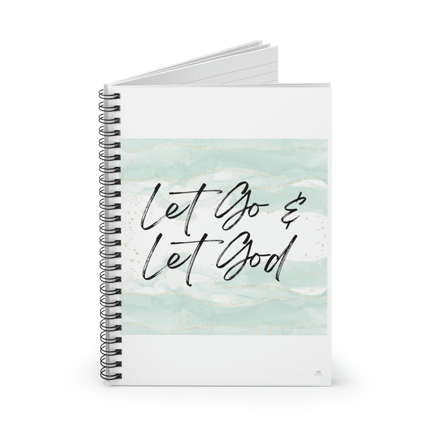 Let go & let God, spiral notebook