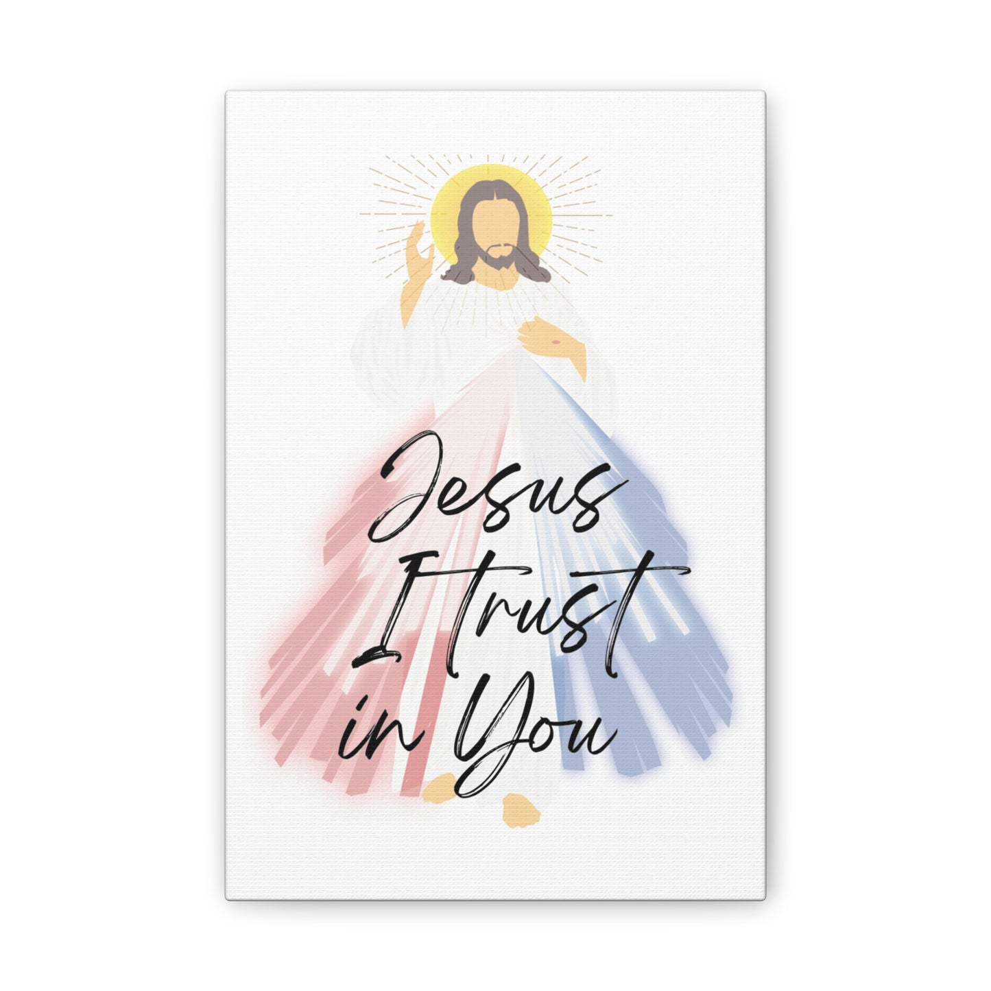 Jesus I trust in you, religious decorative signage