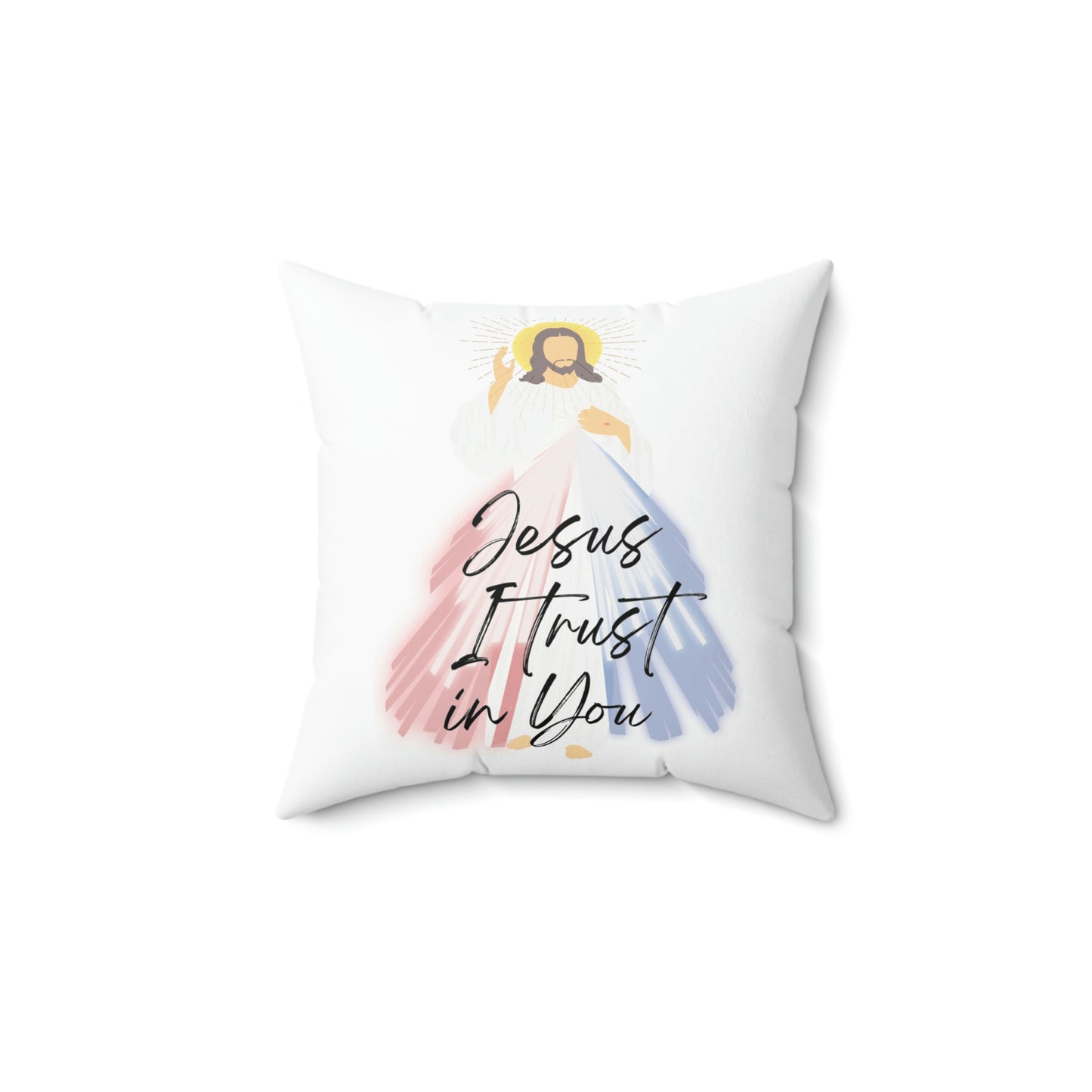 Jesus I trust in You pillow, Divine Mercy