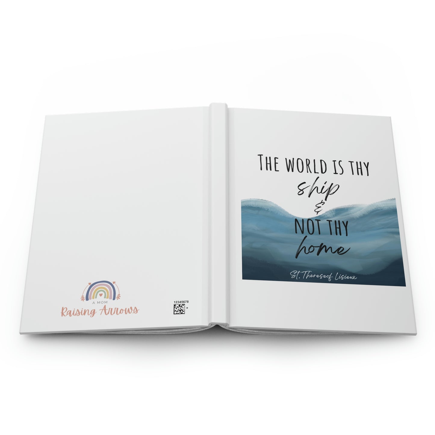 The world is thy ship and not thy home, Hardcover Journal Matte