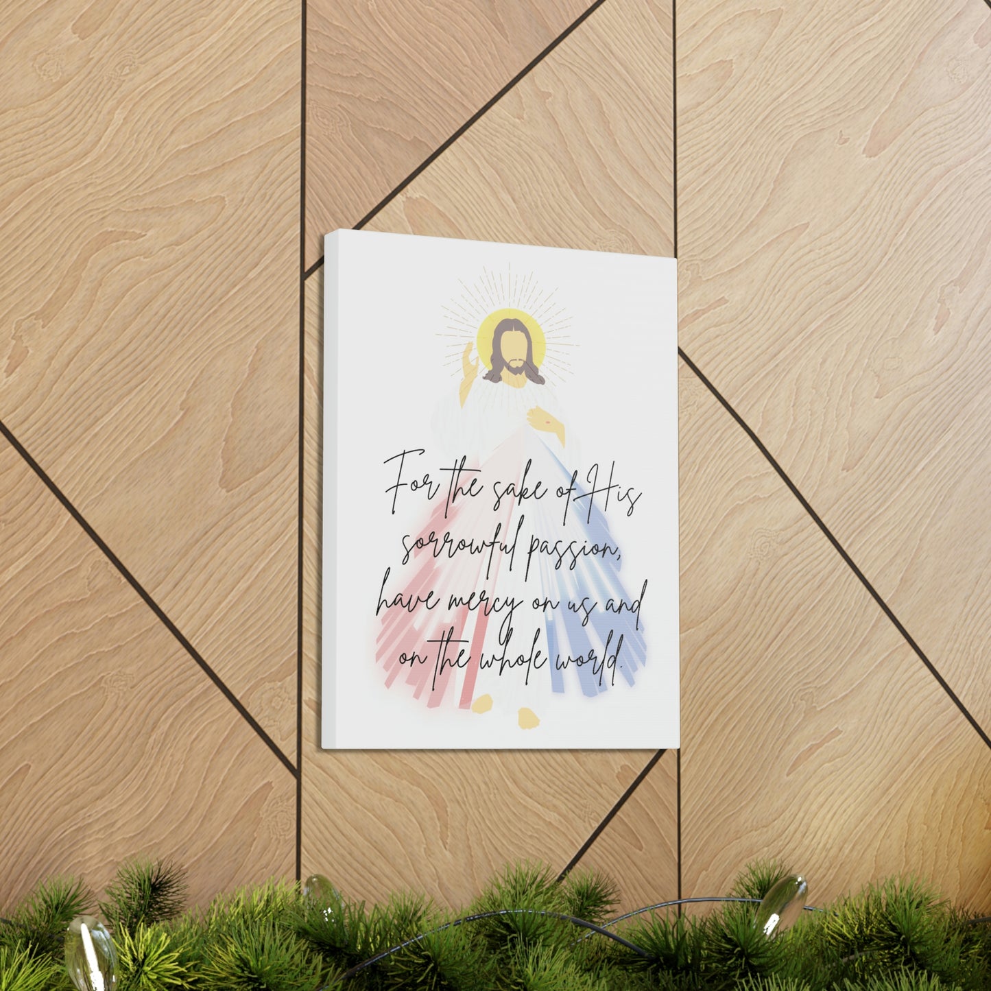 Divine Mercy prayer wall art