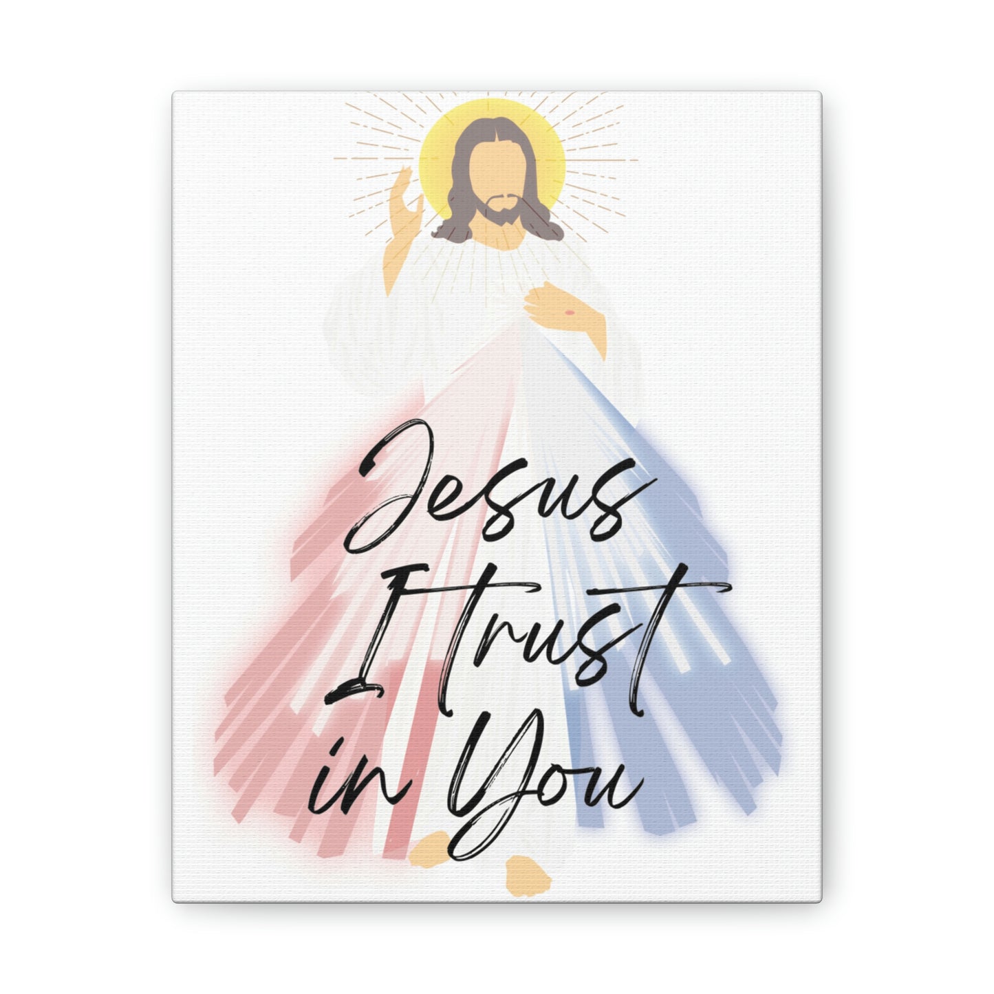 Jesus I trust in you, religious decorative signage