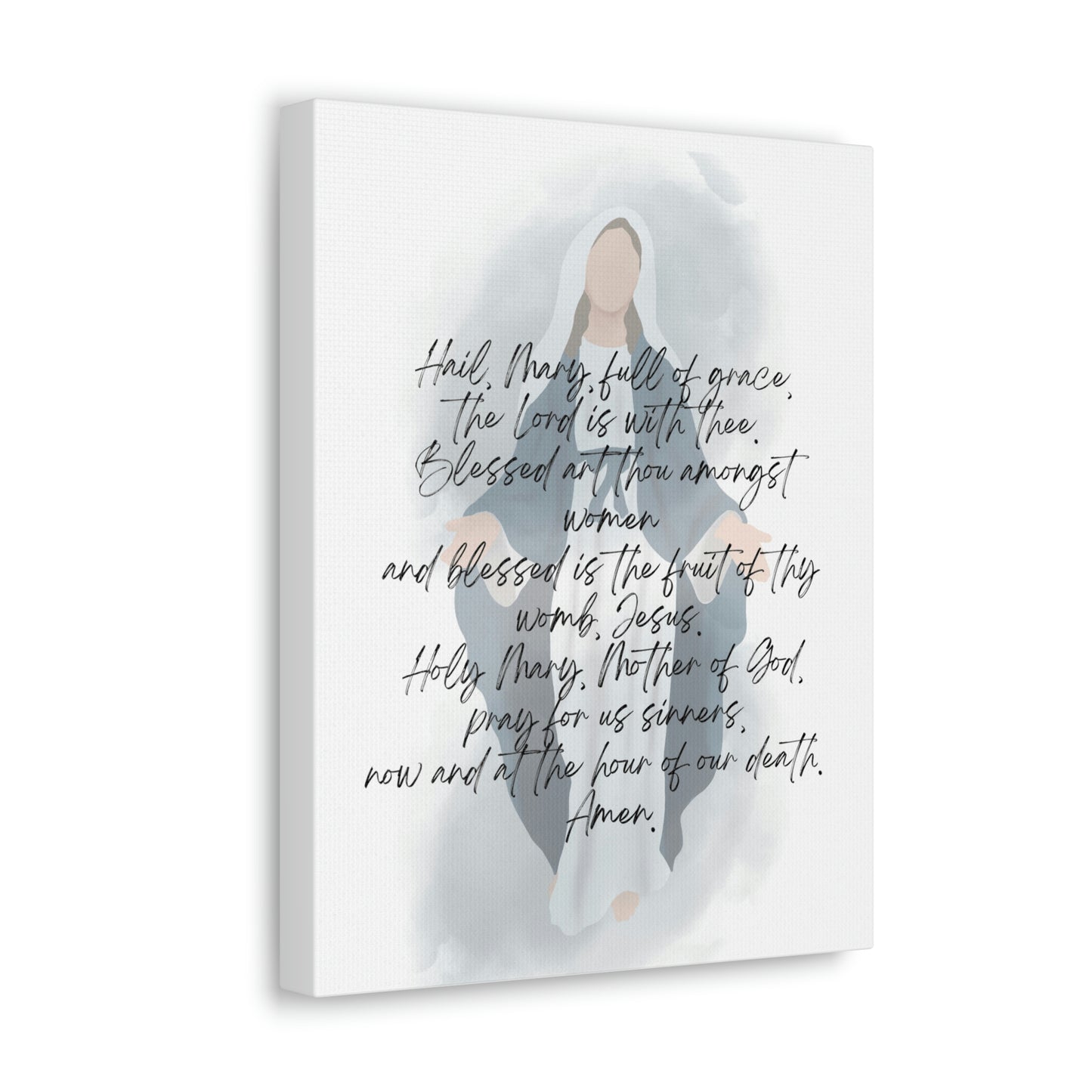 Hail Mary prayer wall art