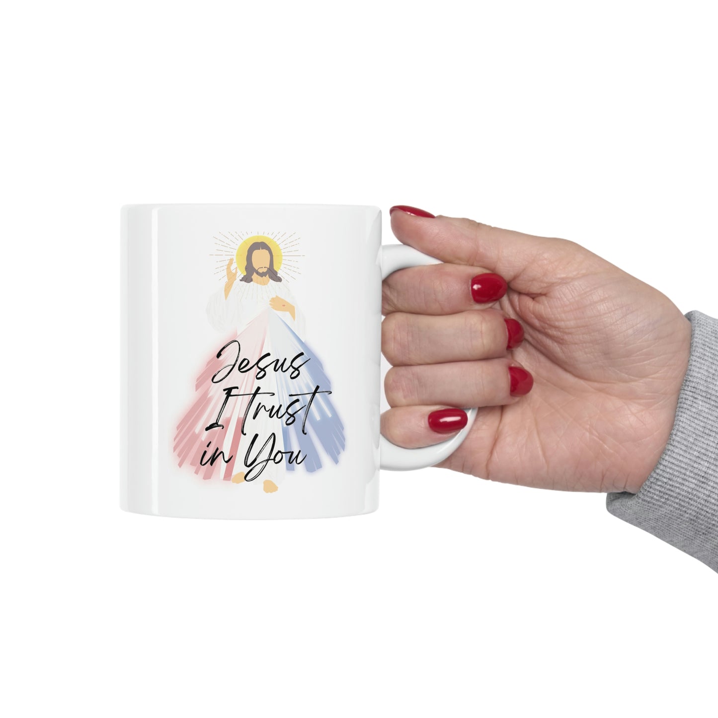 Jesus I trust in you Mug