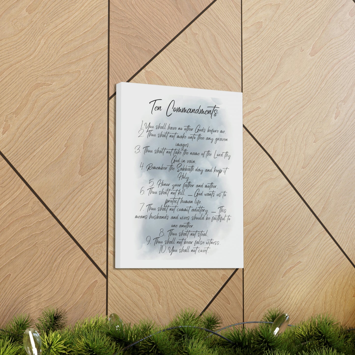 Ten Commandments wall art