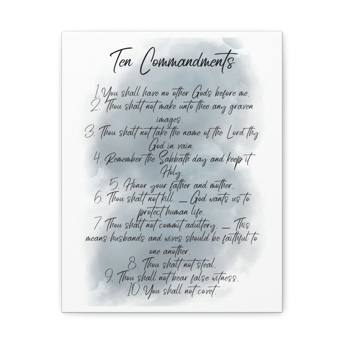 Ten Commandments wall art