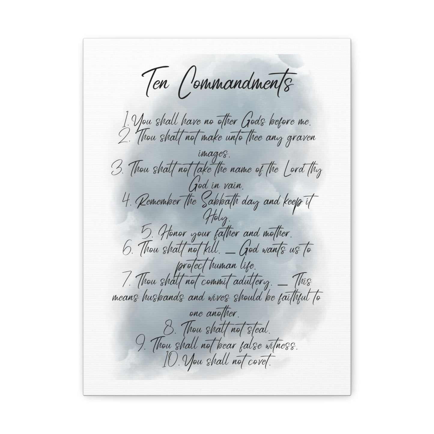 Ten Commandments wall art