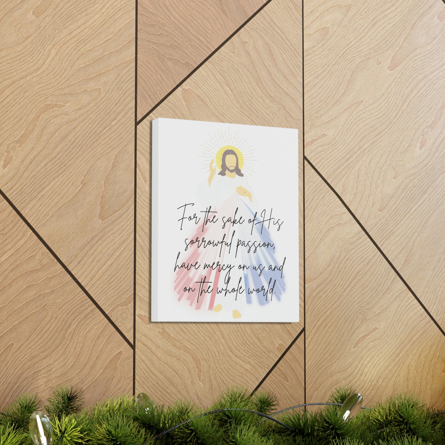 Divine Mercy prayer wall art