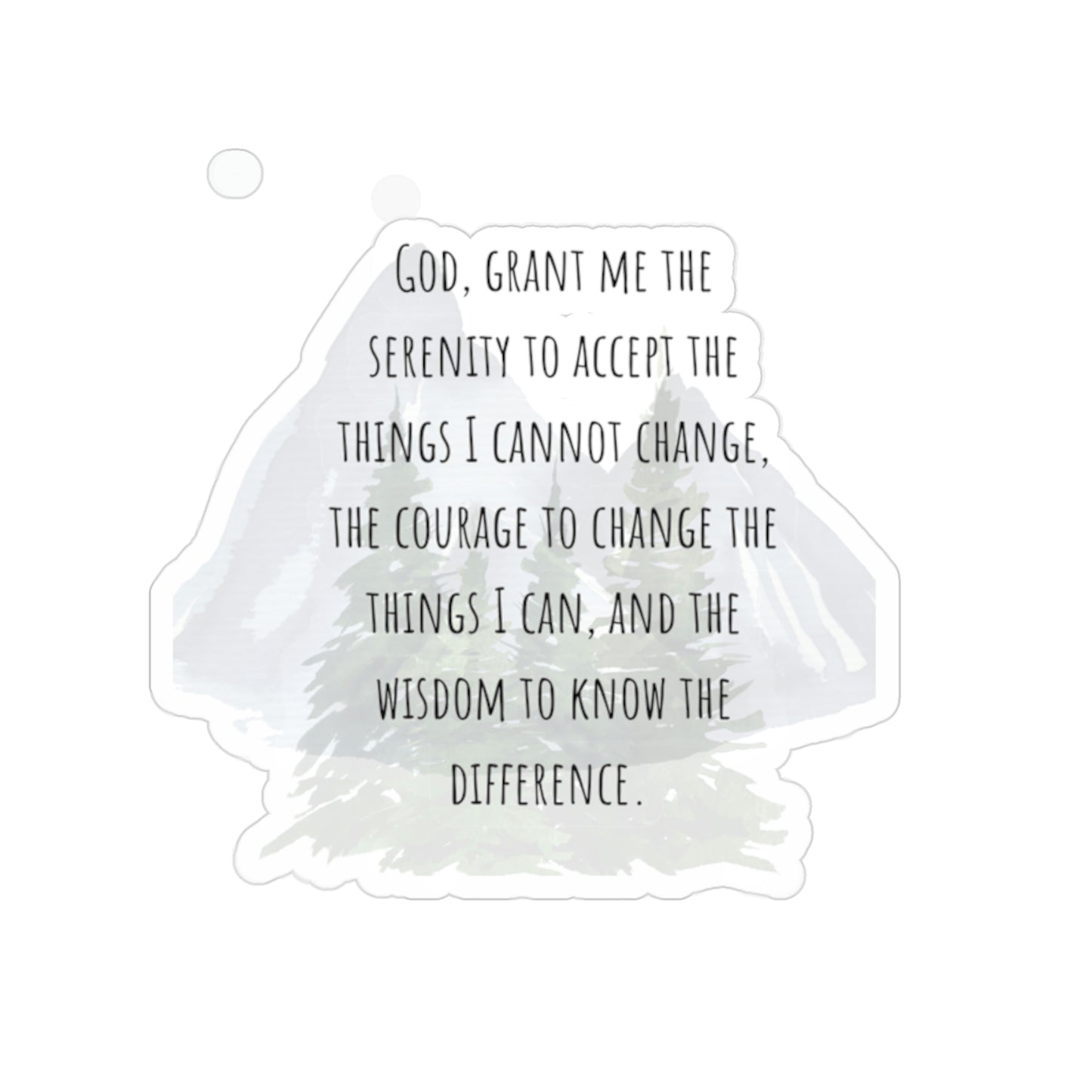 Serenity Prayer, sticker