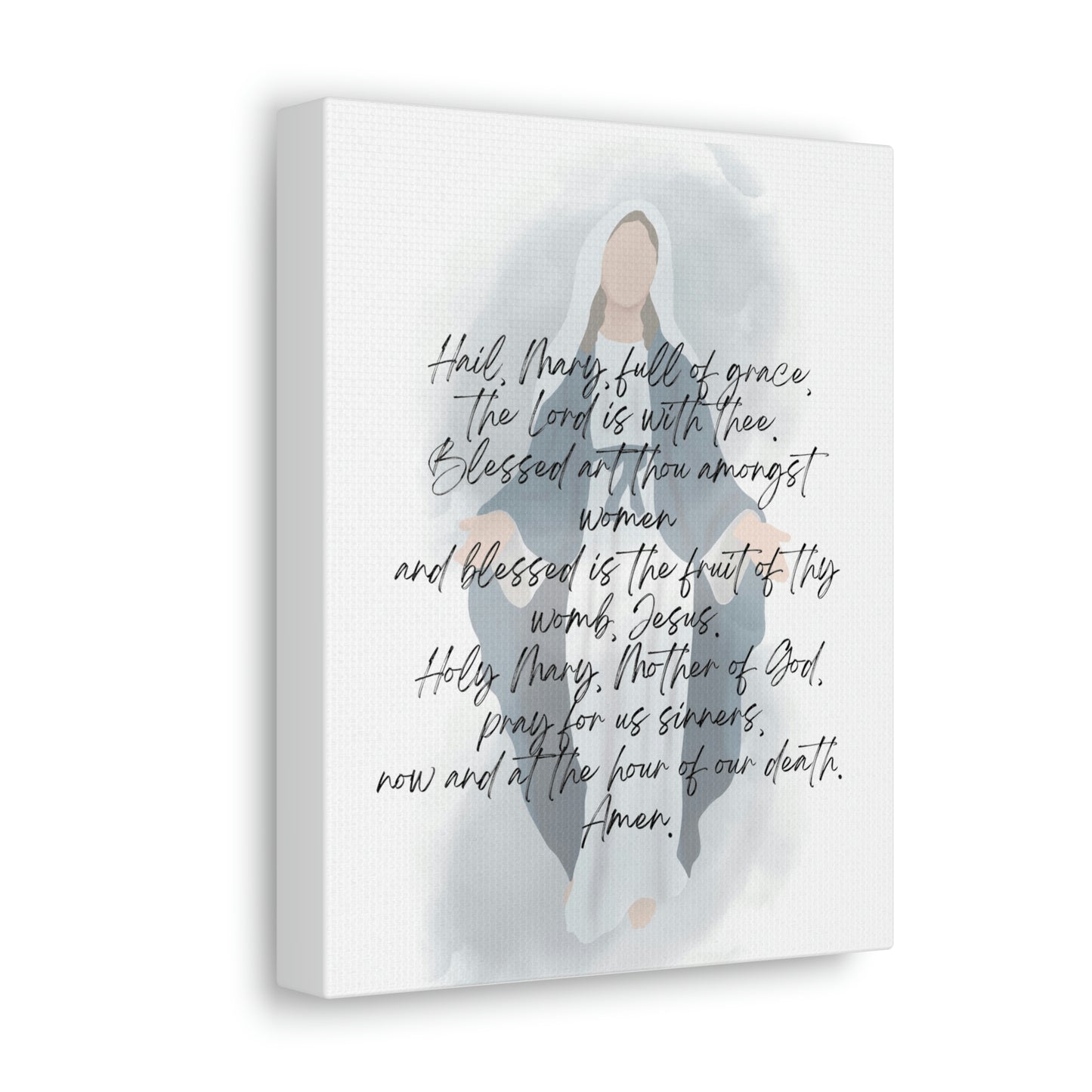 Hail Mary prayer wall art