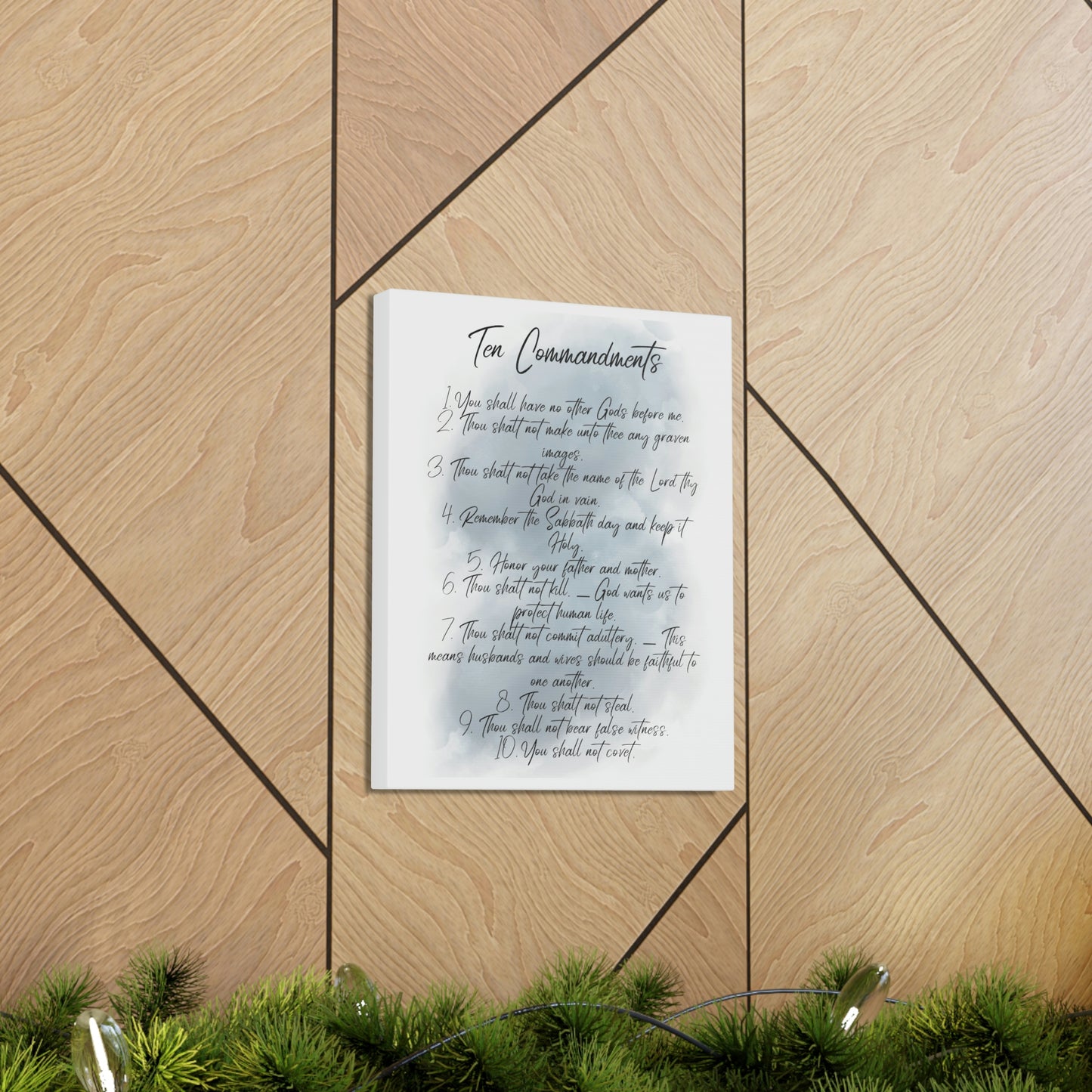 Ten Commandments wall art