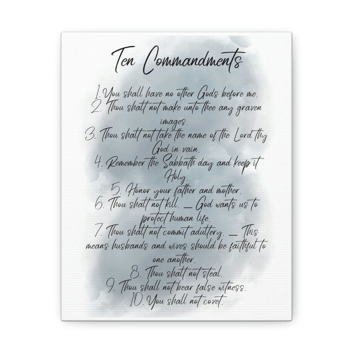 Ten Commandments wall art