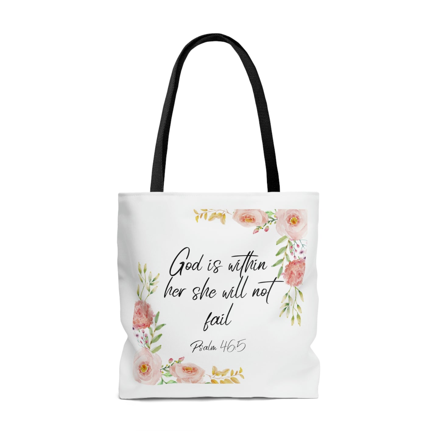 God is within her she will not fail-Tote Bag