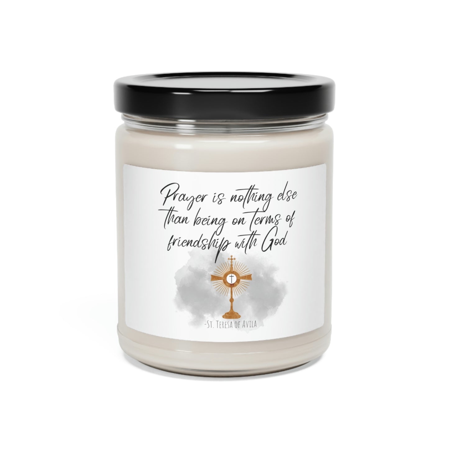 Prayer is friendship with God-Scented Soy Candle, 9oz