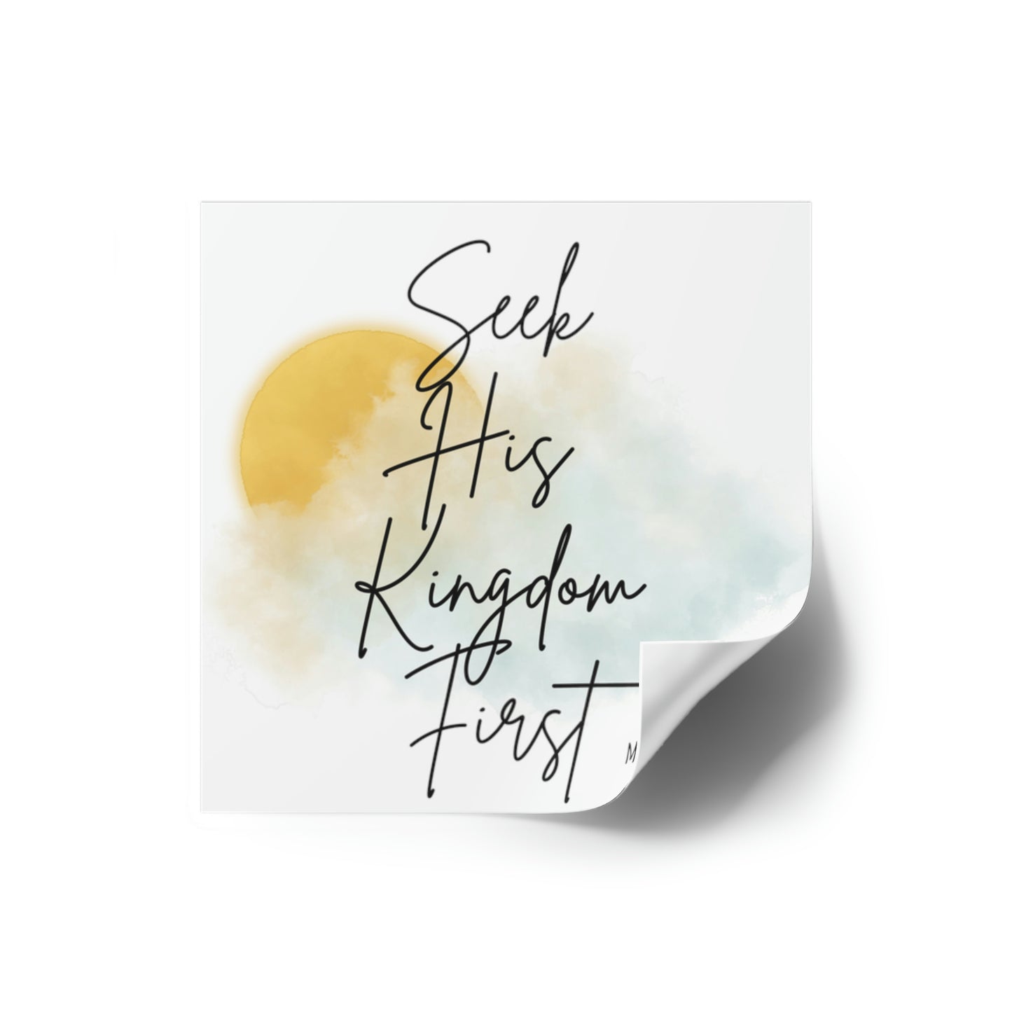 Seek his kingdom first, sticker