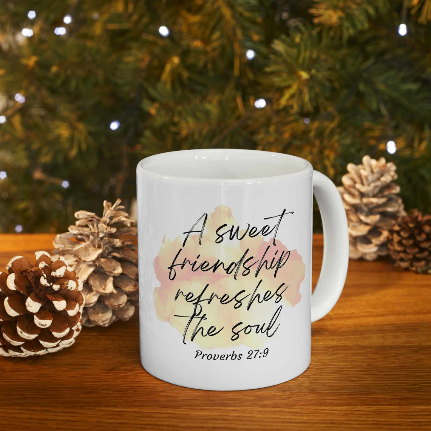 A sweet friendship refreshes the soul mug