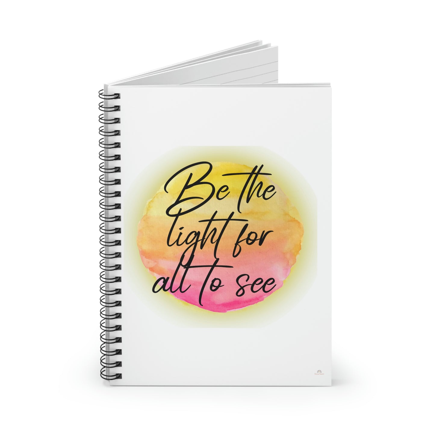 Be the light for all to see -Spiral Notebook - Ruled Line